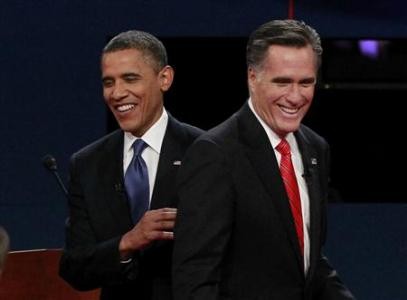 2012年美国总统选举：两位总统候选人举行首次电视辩论
