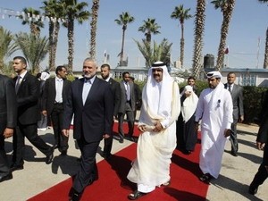 卡塔尔埃米尔对加沙地带进行历史性访问