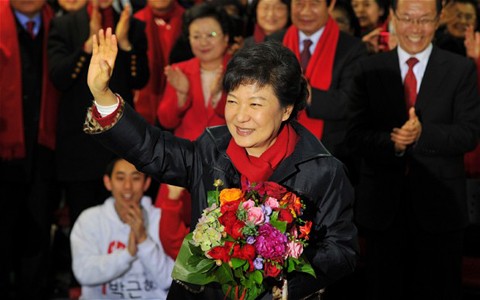 朴槿惠当选韩国总统