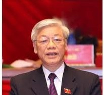 越共中央总书记阮富仲视察越南计划投资部