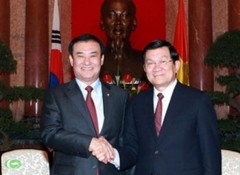 越南国家主席张晋创会见韩国国会议长姜昌熙