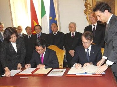 越南与意大利签署建立战略伙伴关系的联合声明
