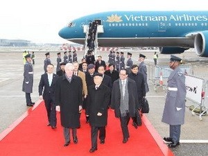 越共中央总书记阮富仲结束对西欧国家的访问