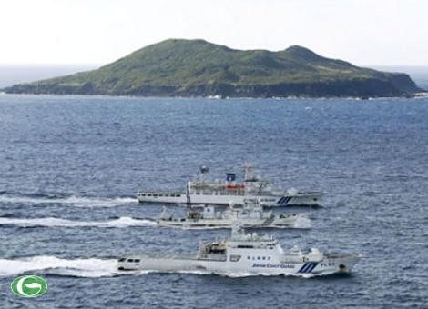 中国船只出现在该国与日本争议岛屿的附近海域