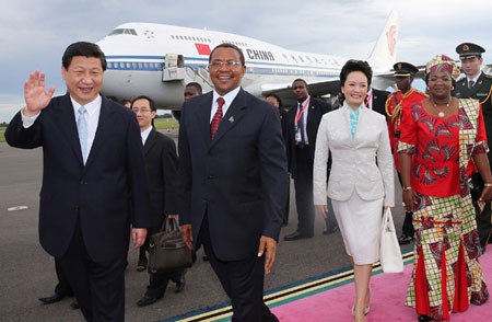 中国国家主席强调将与非洲建立真诚友好关系