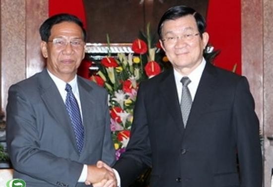 张晋创会见柬埔寨人民党代表团