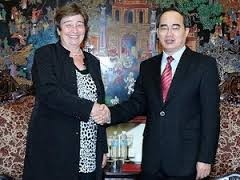 越南政府副总理阮善仁会见德国学术交流总署秘书长