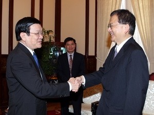 张晋创会见日本国际协力机构驻越首席代表津野元德
