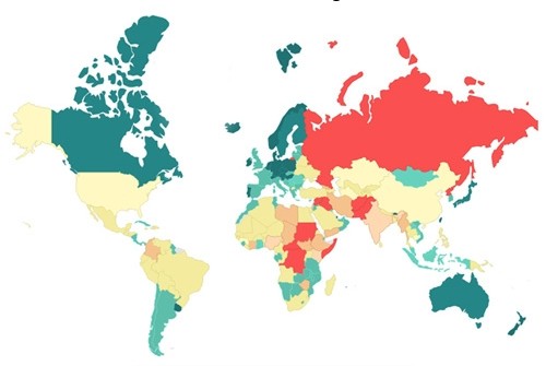 亚洲三国跻身2013年《全球和平指数》前20国行列