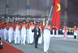 越南体育代表团在第五届东南亚学生运动会上荣获团体第一名