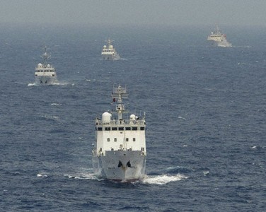 中国海监船再次驶入与日本发生领土争端的海域