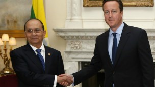 缅甸总统对英国进行历史性访问