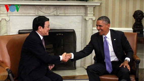 越美元首会谈，确立两国全面伙伴关系