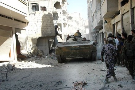 叙利亚政府军再度控制霍姆斯市哈利迪亚区
