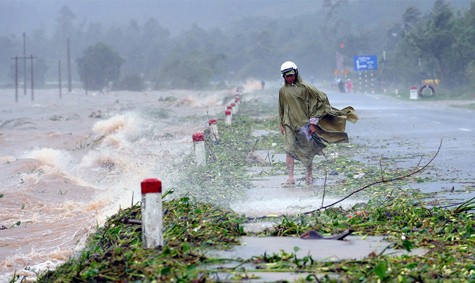 越南全国人民支援中部灾民克服台风“蝴蝶”严重灾情