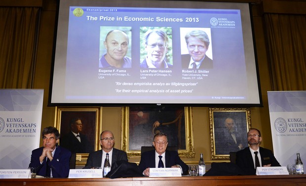 三名美国教授荣获2013年诺贝尔经济学奖