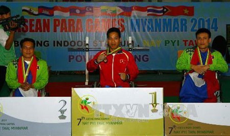 越南代表团在东南亚残运会上获得团体第四