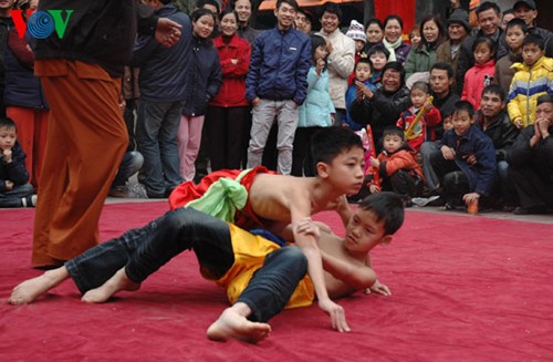 河内梅动村的摔跤节