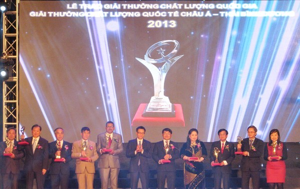 越南82家企业荣获2013年国家质量奖   