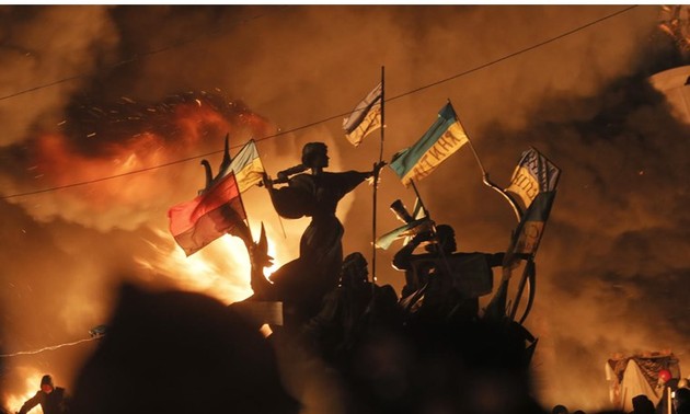 乌克兰抗议示威演变成为流血冲突