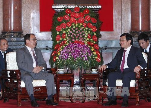 越南国家主席张晋创会见蒙古总检察长