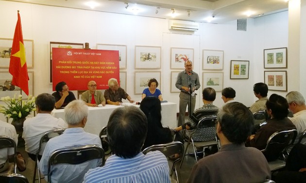 越南美术协会反对中国在越南专属经济区和大陆架非法定位钻井平台