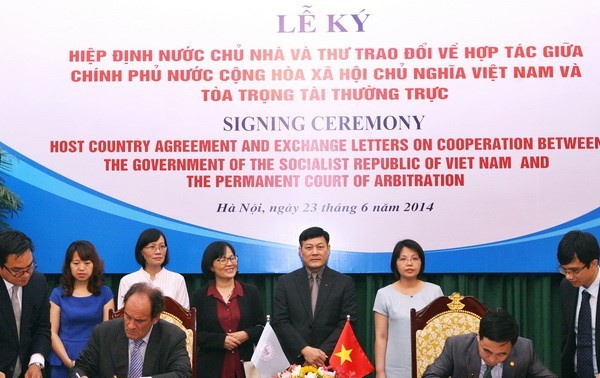越南与海牙常设仲裁法院(PCA)签署东道国协定
