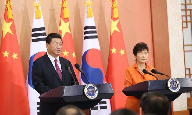 中韩一致同意推动朝鲜半岛无核化
