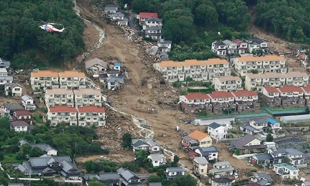 日本广岛泥石流死亡人数继续上升