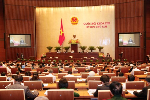 越南13届国会8次会议讨论三项法律草案