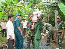 槟知省退伍军人在新农村建设活动中勇当先锋