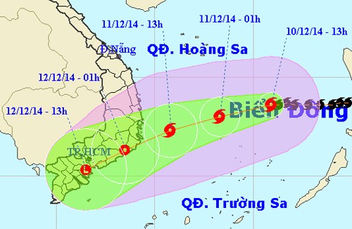 越南积极应对台风“黑格比”