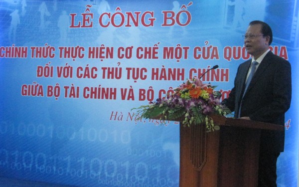 越南财政部和工贸部行政手续将实行国家一站式机制