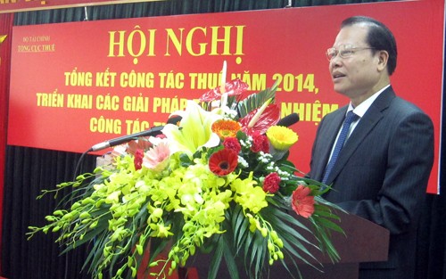 越南税务总局预计2015年国内税收增长百分之8至10