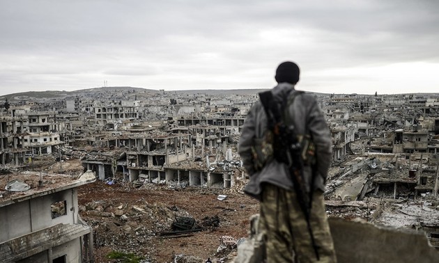 叙利亚库尔德人科巴尼击退“伊斯兰国”