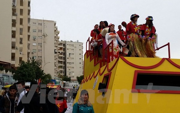 旅居塞浦路斯越南人首次参加在该国举行的狂欢节