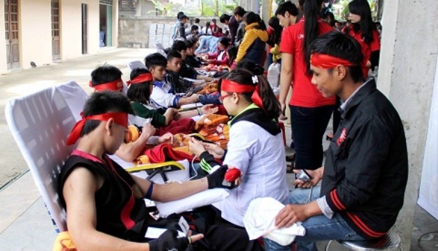 第8次春天献血节在河内举行