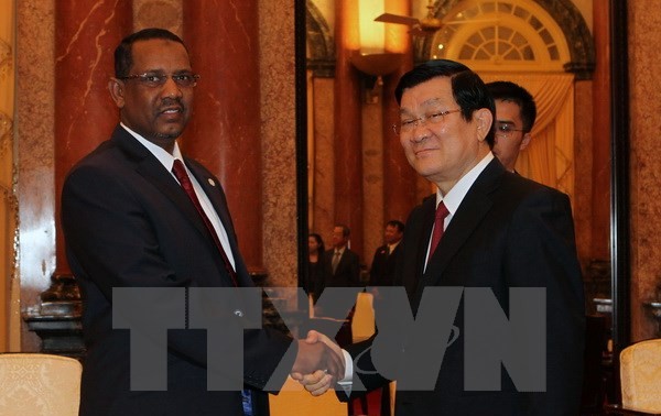 张晋创主席会见苏丹国民议会议长