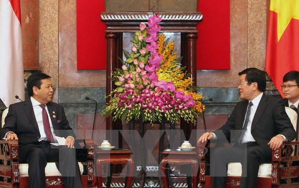张晋创先后会见哈萨克斯坦和印度尼西亚议长
