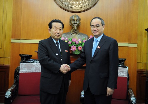 阮善仁会见朝鲜祖国统一民主主义战线主席