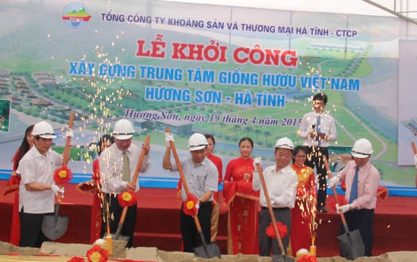 越南最大的鹿繁育中心在河静省动工兴建
