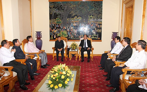 越南公安部长陈大光会见柬埔寨内政部代表团