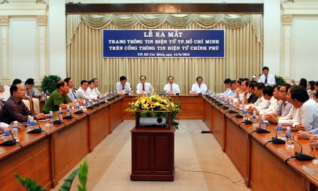 越南政府门户网开通胡志明市网页