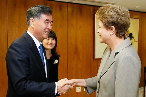 巴西总统会见中国国务院副总理