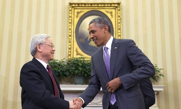 越共中央总书记阮富仲向美国总统奥巴马致感谢电