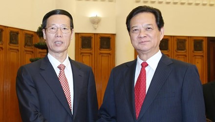 越南政府总理阮晋勇会见中国国务院副总理张高丽