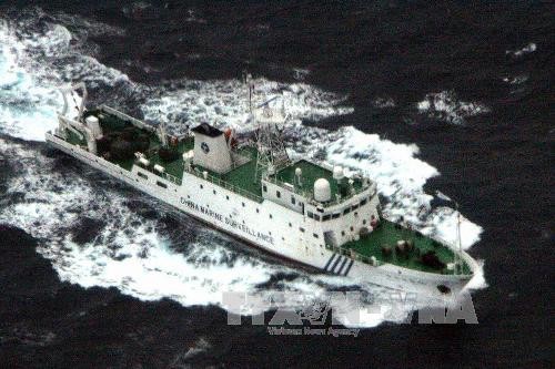 中方船只再次进入与日本争议海域