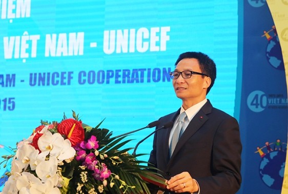 越南与联合国儿童基金会合作40周年纪念大会在河内举行