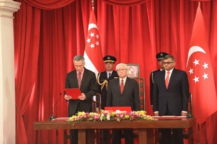新加坡新政府宣誓就职