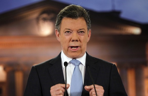 哥伦比亚总统桑托斯提出与革命武装力量共同实施的停火倡议